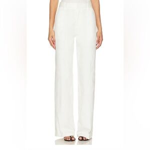 Good American Good Skate Trouser Pants Size 2/26 In Cloud White